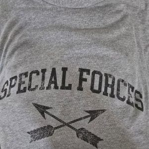Special Forces Crossed Arrows T-Shirt, Dark Heather Grey